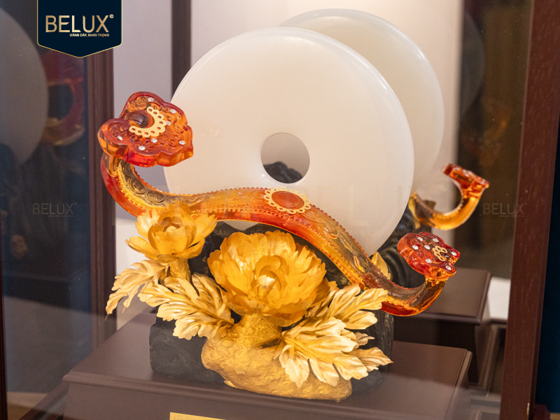 Vương Trượng Như Ý Ruby dát vàng 24k&nbsp;28x17x36cm